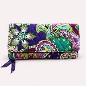 Vera Bradley Floral Wallet -  Heather